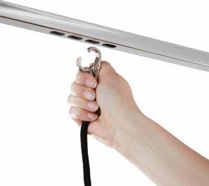 Tectake Stół groomerski trymerski składany, z wysięgnikiem i dwiema smyczami - czarny/srebrny 9