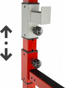 Tectake Klatka stacja treningowa do ćwiczeń z wyciągiem - czarny/czerwony 10