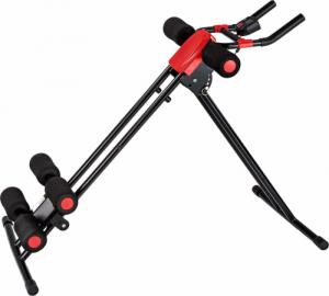 Ławka generator do ćwiczeń mięśni brzucha - czarny/czerwony 2