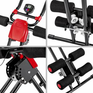 Ławka generator do ćwiczeń mięśni brzucha - czarny/czerwony 3