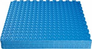 Tectake 6 x Mata ochronna puzzle do siłowni i ćwiczeń - niebieski 6