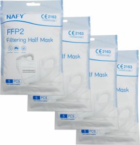 Tectake FFP2- Maska z filtrem ochronnym - 20 sztuk 5