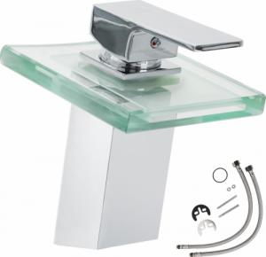 Bateria umywalkowa Tectake Bateria łazienkowa z kolorowym oświetleniem LED - szary 1