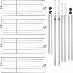 Tectake Regał łazienkowy teleskopowy - srebrny 6