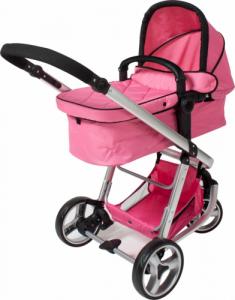 Wózek Tectake Wózek dziecięcy kombi trzykołowy - pink 1