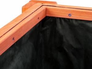 Tectake Wysoka skrzynia do uprawy roślin z półką oraz dostawką (403251) 9