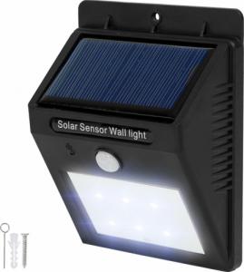 Kinkiet Tectake Ścienna lampa solarna LED z czujnikiem ruchu - czarny 1