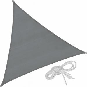 Tectake Markiza trójkątna z ochroną UV, szary - 300x300x300 cm 1