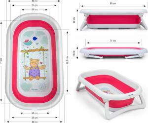 Milly Mally Wanienka składana Aqua Pink 2