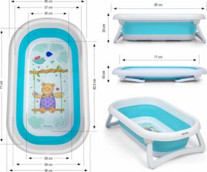 Milly Mally Wanienka składana Aqua Blue 2