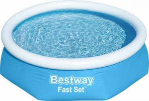 Bestway Bestway 57450 Basen rozporowy Fast Set z pompą filtracyjną 2.44m x 61cm 2