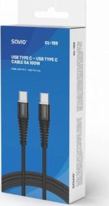 Kabel USB Savio USB-A - USB-C Czarny (1_811564) 2