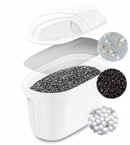 Dzbanek filtrujący Wessper Aquamax Crystalline biały + 1 wkład 5