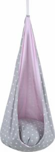 SowkaDesign Huśtawka, kokon dla dzieci, 70x180 cm, bawełna, zajączek różowy nosek 1