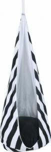SowkaDesign Huśtawka, kokon dla dzieci, 70x180 cm, bawełna, zebra na huśtawce 1