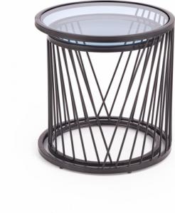 Halmar WNĘTRZARSKIE ZESTAW DWÓCH ŁAWA STOLIKÓW ANTILLA CZERŃ 6