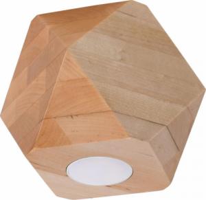 Lampa sufitowa Sollux WNĘTRZARSKIE Plafon WOODY 1 naturalne drewno 1