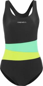 Crowell Kostium kąpielowy damski Crowell Lola kol.01 czarno-zielono-limonkowy 34 1