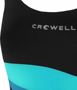 Crowell Kostium kąpielowy dla dziewczynki Swan kol.01 czarno-błękitno-niebieski 140cm 3