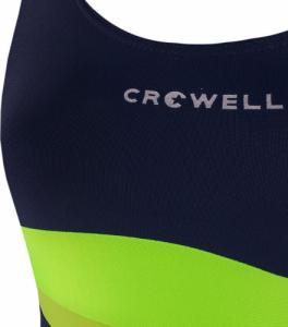 Crowell Kostium kąpielowy dla dziewczynki Swan kol.02 granatowo-limonkowo-zielony 122cm 3