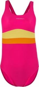 Crowell Kostium kąpielowy dla dziewczynki Crowell Swan kol.04 różowo-pomarańczowo-żółty 116cm 1