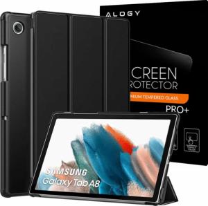 Etui na tablet Alogy Etui Alogy Book Cover do Samsung Galaxy Tab A8 2021 SM-X200/SM-X205 Czarny + Szkło 1