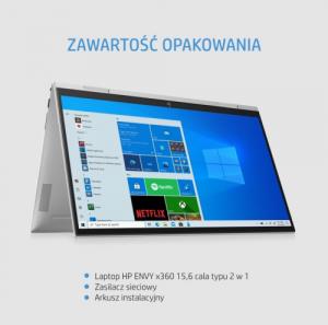 Laptop HP HP ENVY x360 Convert 15-es0029nw i7-1165G7 15,6” FHD Touch IPS 250 nits 16GB DDR4 3200 SSD512 NVMe GeForce MX450_2GB WLAN+BT 51 Wh Win10 12
