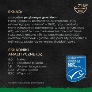 Sheba Karma Sheba Nature w sosie z łososiem i groszk 85g 5