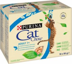 Purina Karma Cat Chow Adult Łosoś Fasolka Multipack 10x85g 1