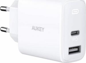 Ładowarka Aukey PA-F3S 1x USB-A 1x USB-C 3 A (PA-F3S WHITE) 1