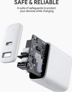 Ładowarka Aukey PA-F3S 1x USB-A 1x USB-C 3 A (PA-F3S WHITE) 2