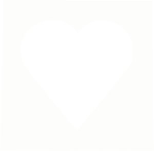 Ramka Focus Focus Passepartout 40x40 / Heart 30 dia Polar White 2