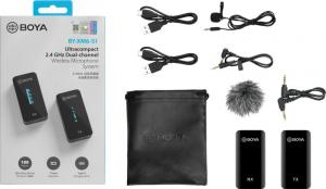 Mikrofon Boya BY-XM6-S1 Ultrakompaktowy system 2,4 GHz 1+1 2