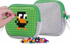 Piórnik Cass film Saszetka na suwak z zielonym panelem 3