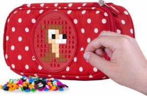 Piórnik Pixie Crew Piórnik szkolny na suwak Kropki z czarnym panelem 3