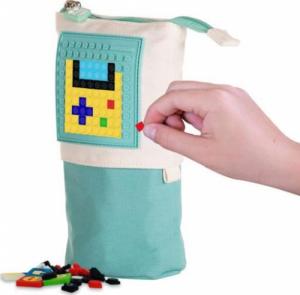 Piórnik Pixie Crew Pionowy piórnik na suwak z turkusowym panelem 3