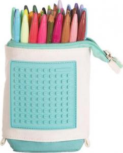 Piórnik Pixie Crew Pionowy piórnik na suwak z turkusowym panelem 9