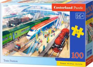 Castorland Puzzle 100 Train Station CASTOR 1