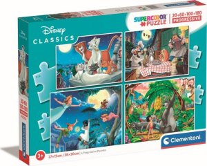 Clementoni Puzzle 20+60+100+180 Super Kolor Disney 1