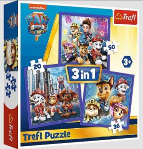 Trefl Puzzle 3w1 Psi Patrol gotowy do akcji TREFL 1