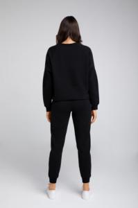 Italian fashion Italian Fashion Komplet damski dres PARMA długi rękaw długie spodnie czarny XL 2