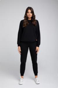 Italian fashion Italian Fashion Komplet damski dres PARMA długi rękaw długie spodnie czarny XL 4