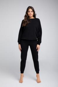 Italian fashion Italian Fashion Komplet damski dres PARMA długi rękaw długie spodnie czarny XL 6