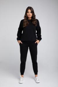 Italian fashion Italian Fashion Komplet damski dres PARMA długi rękaw długie spodnie czarny S 1