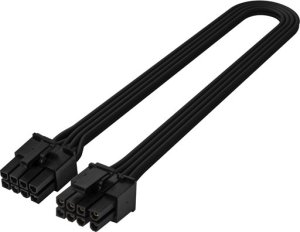 SilverStone PCIe 6-pin - ATX/EPS 8-pin, 0.35m, Czarny (SST-PP06BE-PC335) 1