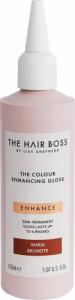 The Hair Boss THE HAIR BOSS_By Lisa Shepherd The Colour Enhancing Gloss rozświetlacz podkreślający ciepły odcień ciemnych włosów Warm Brunette 150ml 1