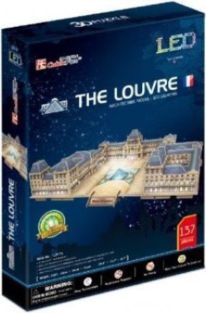 Dante Puzzle 3D LED Pałac Luwr 137el L 1