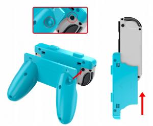 JYS uchwyty Handgrip na Joy-Con niebiesko-czerwone 3