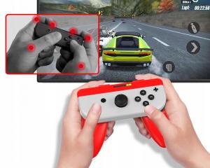JYS uchwyty Handgrip na Joy-Con niebiesko-czerwone 6