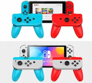 JYS uchwyty Handgrip na Joy-Con niebiesko-czerwone 7
